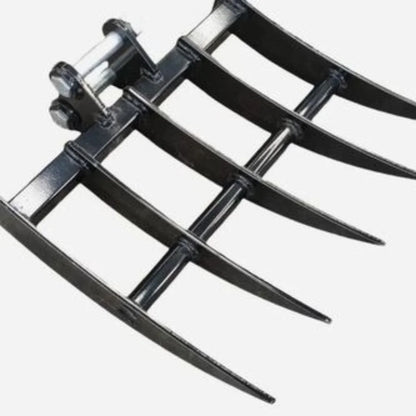 11-in-1 Mini Excavator Attachment Kit with Quick Coupler & Heavy-Duty Tools