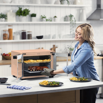 Gourmia 1700W 9-Slice Digital Toaster Oven Air Fryer, 12 Cooking Preset, 35L, Stainless Steel