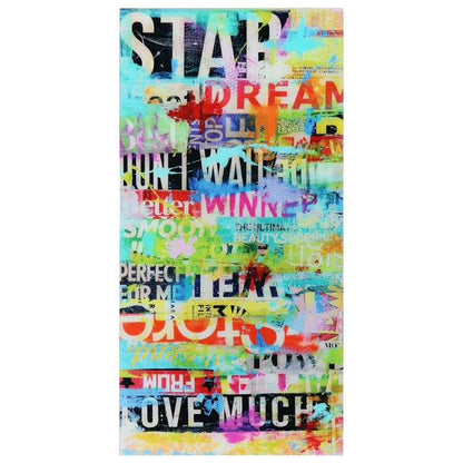 Empire Art Direct Blue Splash Frameless Free Floating Tempered Glass Panel Graphic Wall Art, 72" x 36", Ready to Hang
