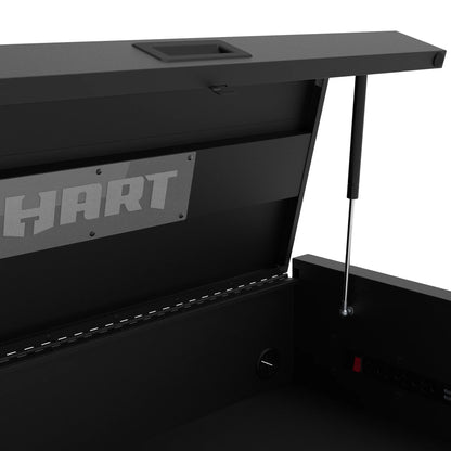 HART 36-Inch 5-Drawer Rolling Tool Cabinet with Wood Top, Locking Steel Garage Storage, Black