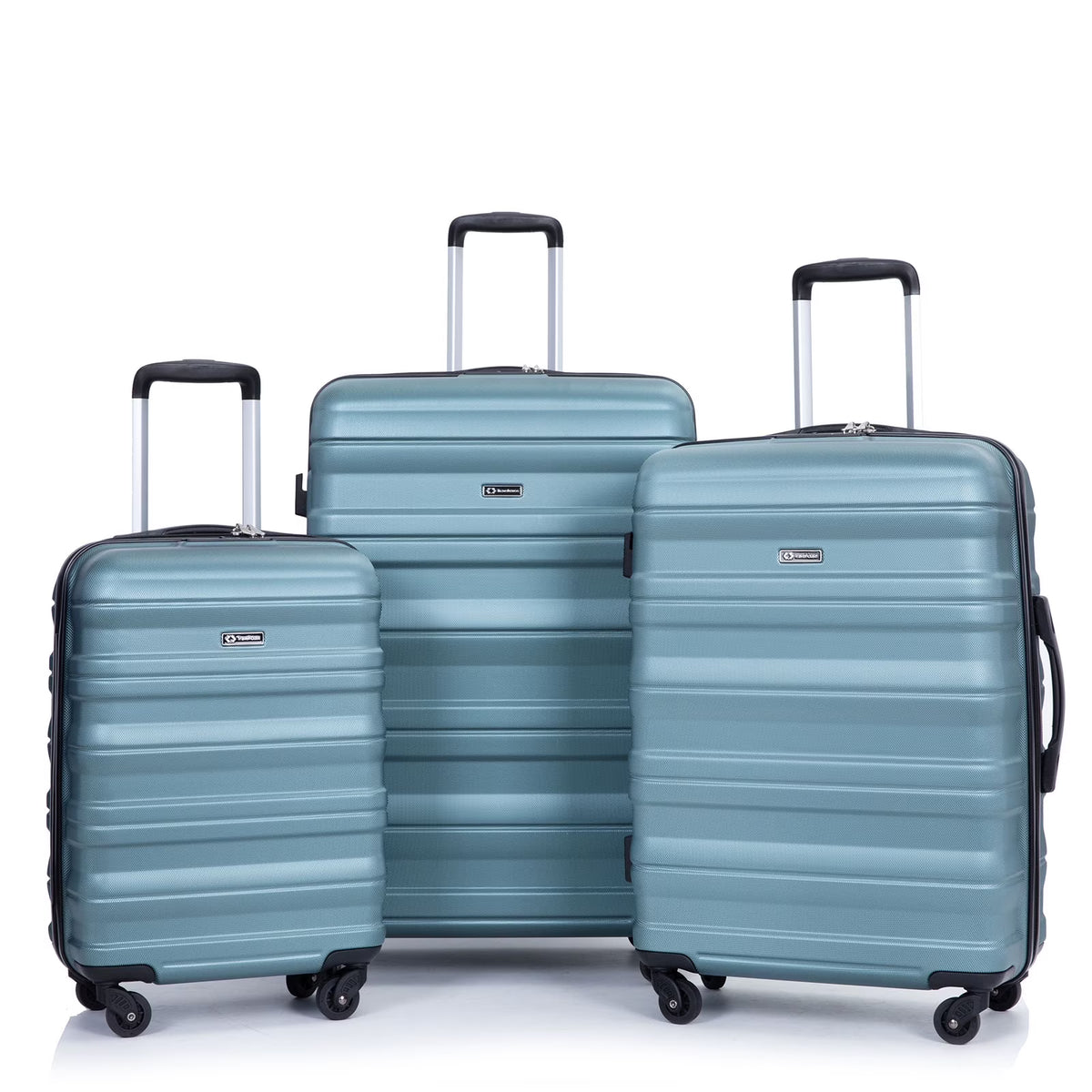 Tripcomp Hardside Luggage Set 3-Piece Set (21/25/29) Lightweight Suitcase 4-Wheeled Suitcase Set(Purple)