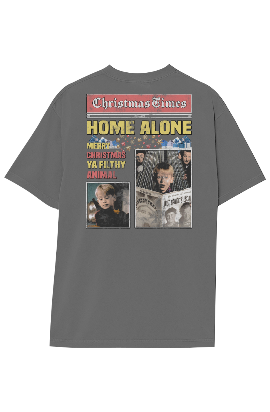 HOME ALONE BREAKING NEWS TEE (Double Sided)