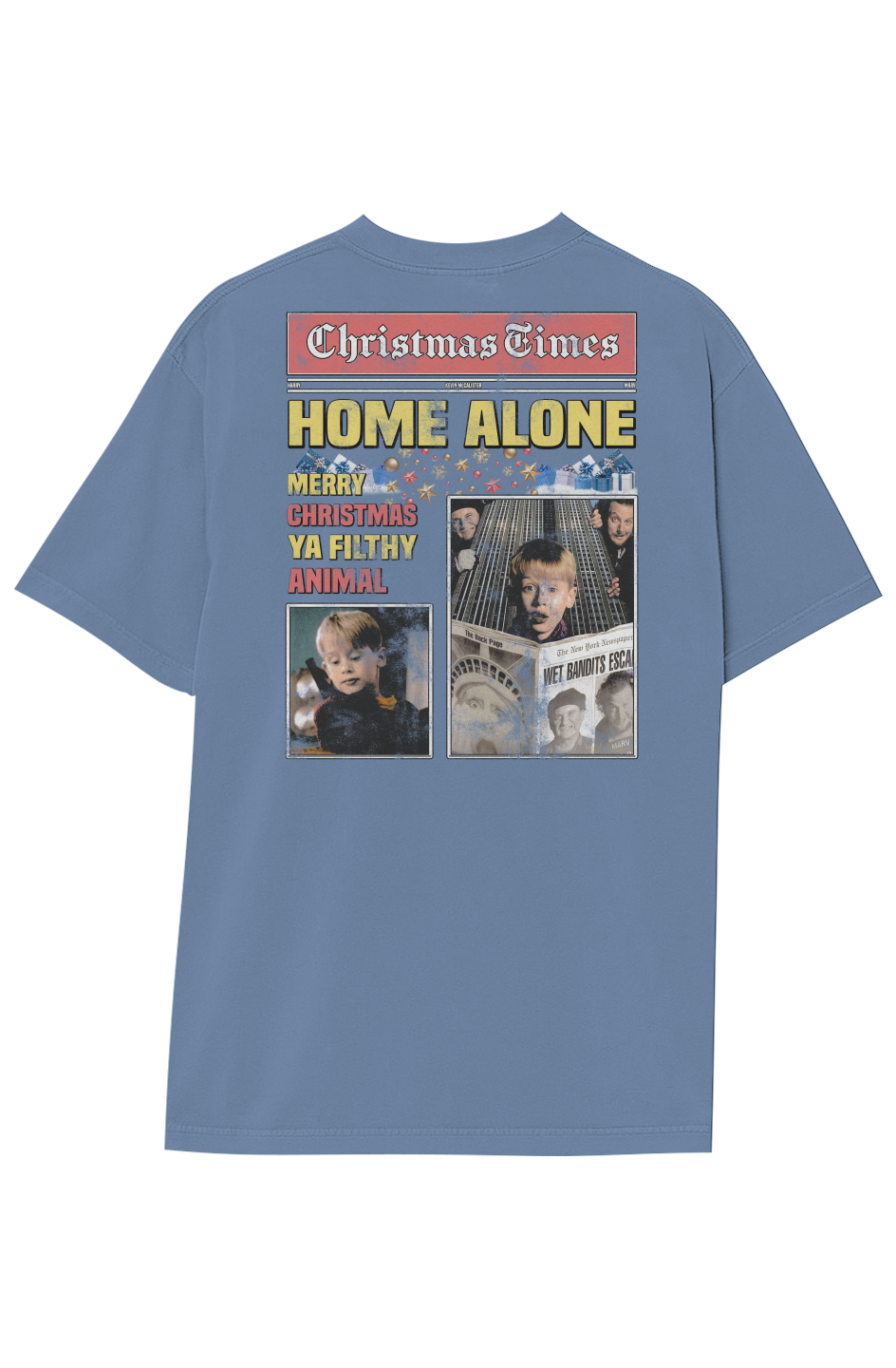 HOME ALONE BREAKING NEWS TEE (Double Sided)