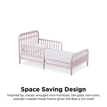 Little Seeds Monarch Hill Ivy Metal Toddler Bed, Gold