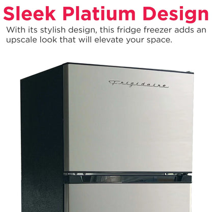 Frigidaire 21 in. 7.5 Cu. ft. Retro Refrigerator, Standard Door Style, Stainless Look - New