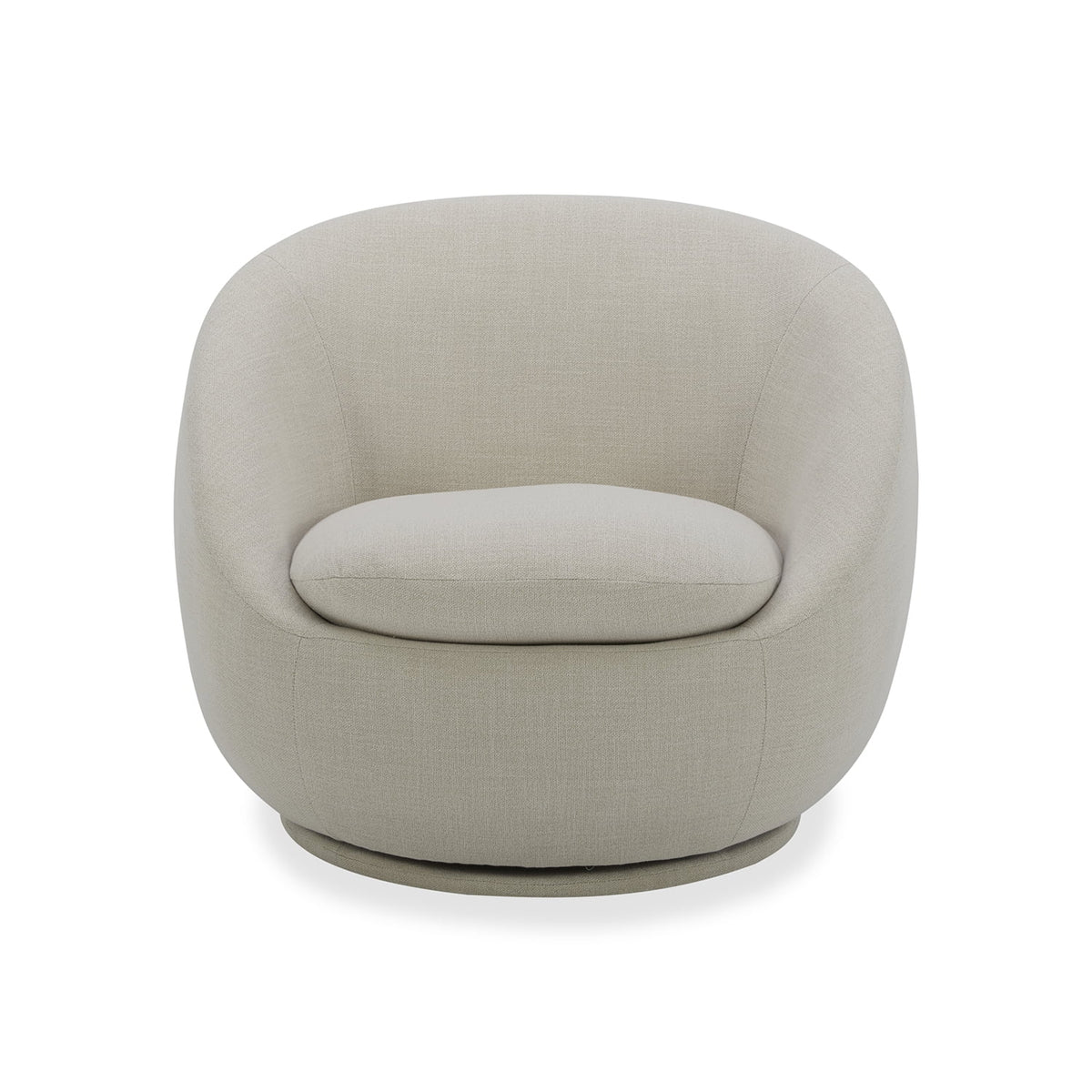Better Homes & Gardens Mira Swivel Accent Chair, Cream Shearling