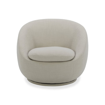 Better Homes & Gardens Mira Swivel Accent Chair, Cream Shearling