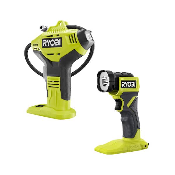 ONE+ 18V Cordless 2-Tool Combo Kit with High Pressure Inflator with Digital Gauge and Cordless LED Light (Tools Only)