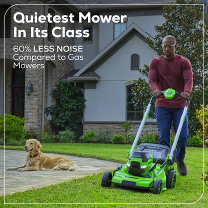 Greenworks 60V 21" Self Propelled Lawn Mower with (1) 8.0 Ah Battery & Rapid Charger 2546402