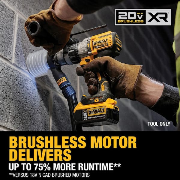 20V MAX XR Cordless Brushless 3-Speed 1/2 in. Hammer Drill (Tool Only)