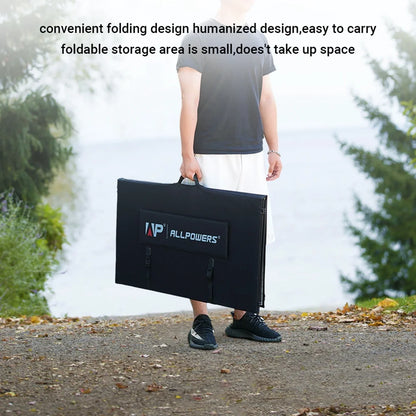 ALLPOWERS R4000 Portable Solar Generator Kit, 3 Pack 400W Foldable Solar Panel with 3600 Watt 3600Wh LiFePO4 Portable Power Station, for Outdoor Camping, Home Backup, RV, [Shipping Separately]