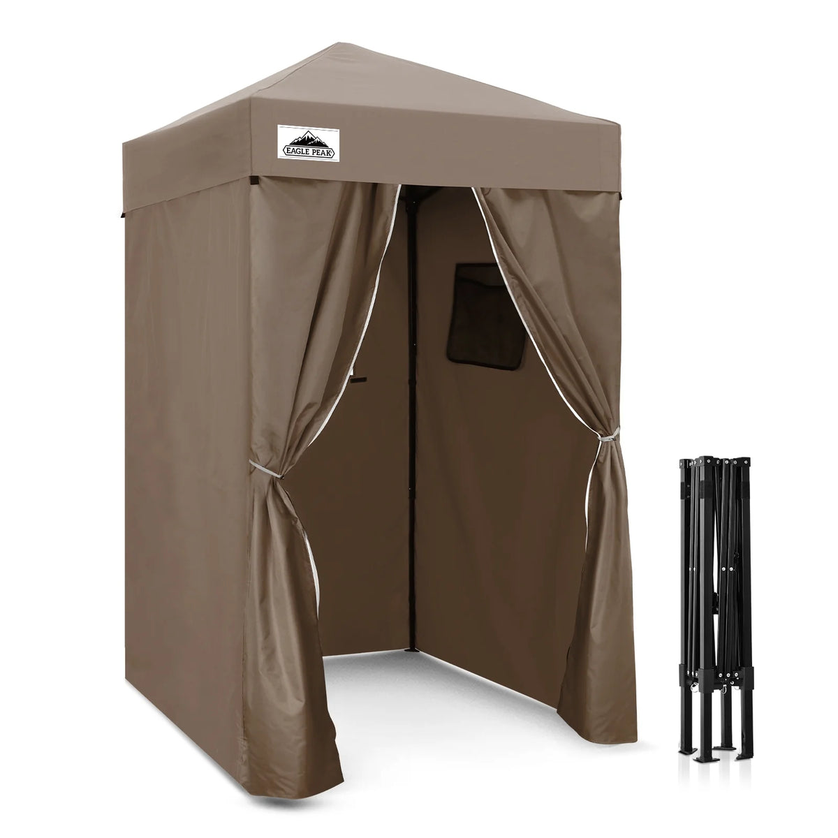 EAGLE PEAK Flex Ultra Compact 4 ft x 4 ft Pop-up Changing Room Canopy, Portable Privacy Cabana