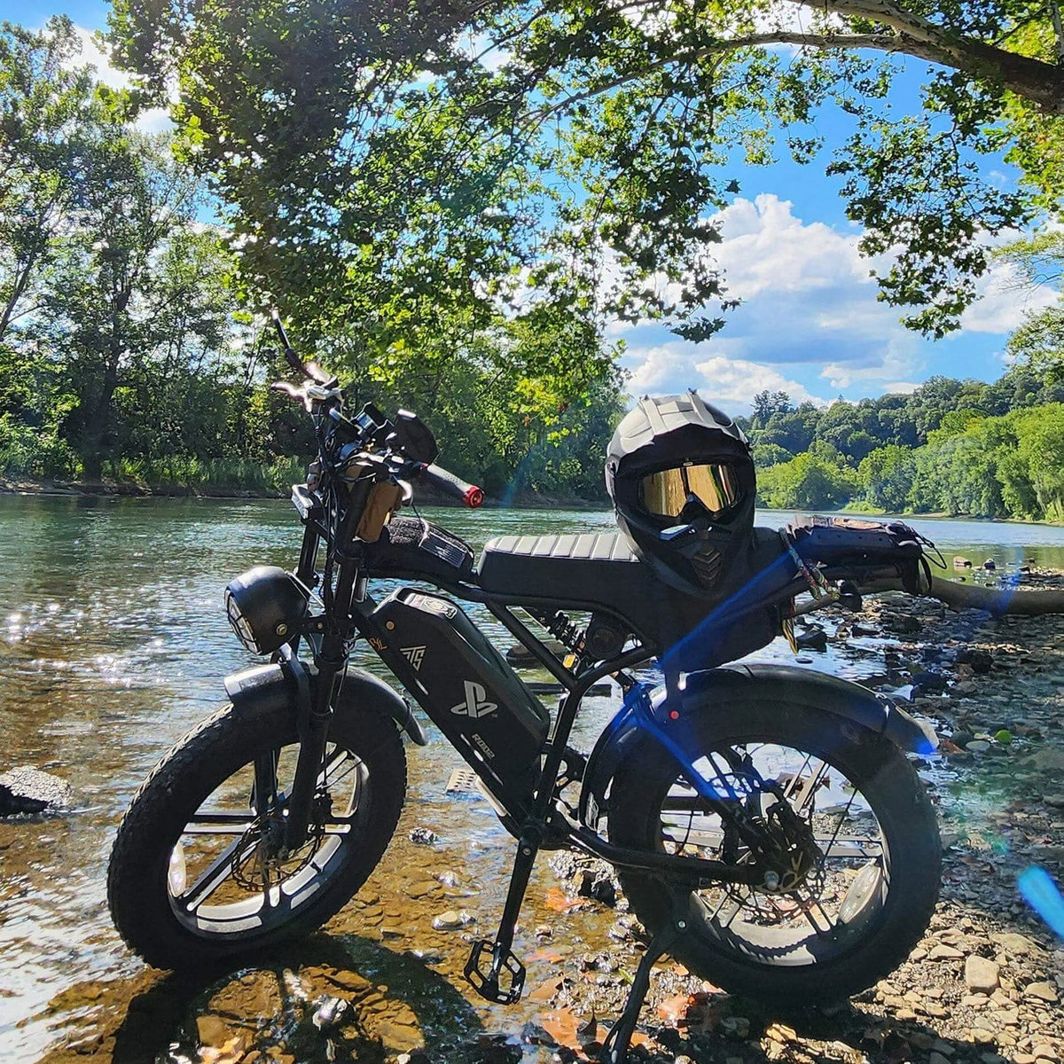 Electric Bike for Adults, 750W Peak 1500W Motor, 20"x4" Fat Tire E Bicycle, Hydraulic Disc Brakes, E Mountain Bike, 48V/15AH UL2849, App Control