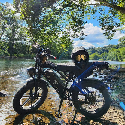 Electric Bike for Adults, 750W Peak 1500W Motor, 20"x4" Fat Tire E Bicycle, Hydraulic Disc Brakes, E Mountain Bike, 48V/15AH UL2849, App Control