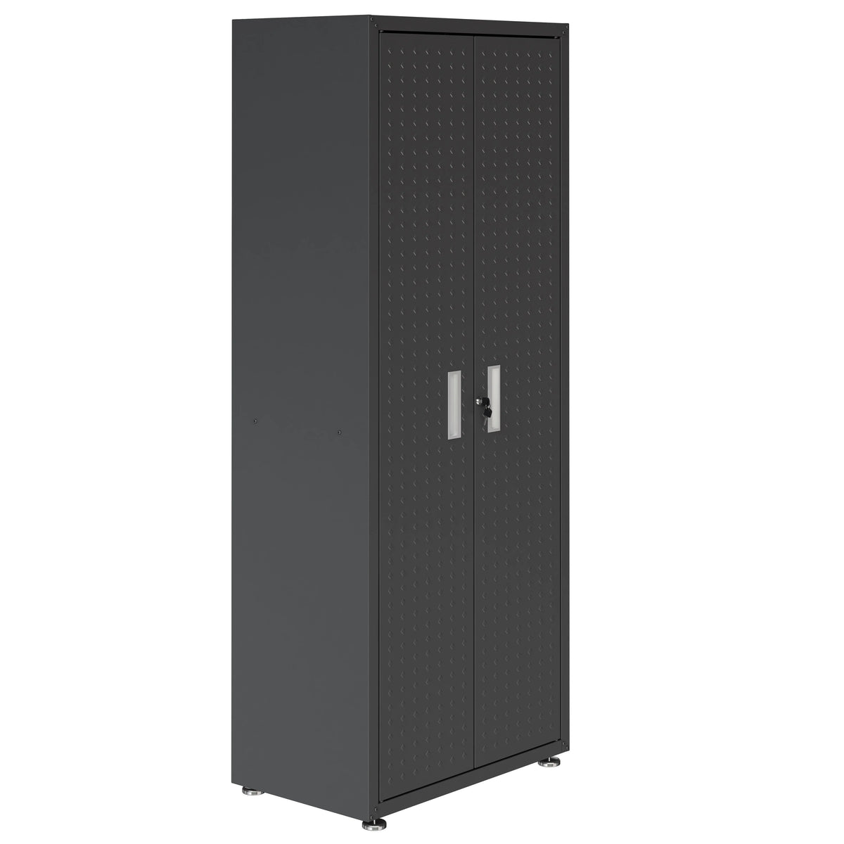 Fortress Textured Metal 75.4" Garage Cabinet with 4 Adjustable Shelves y