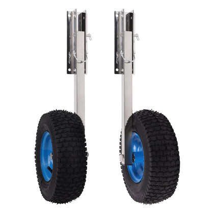 Wheels 600LBS Boat Boat Transom Launching Wheel with 12 Inch Wheels Set for Inflatable Boat & Aluminum Boat