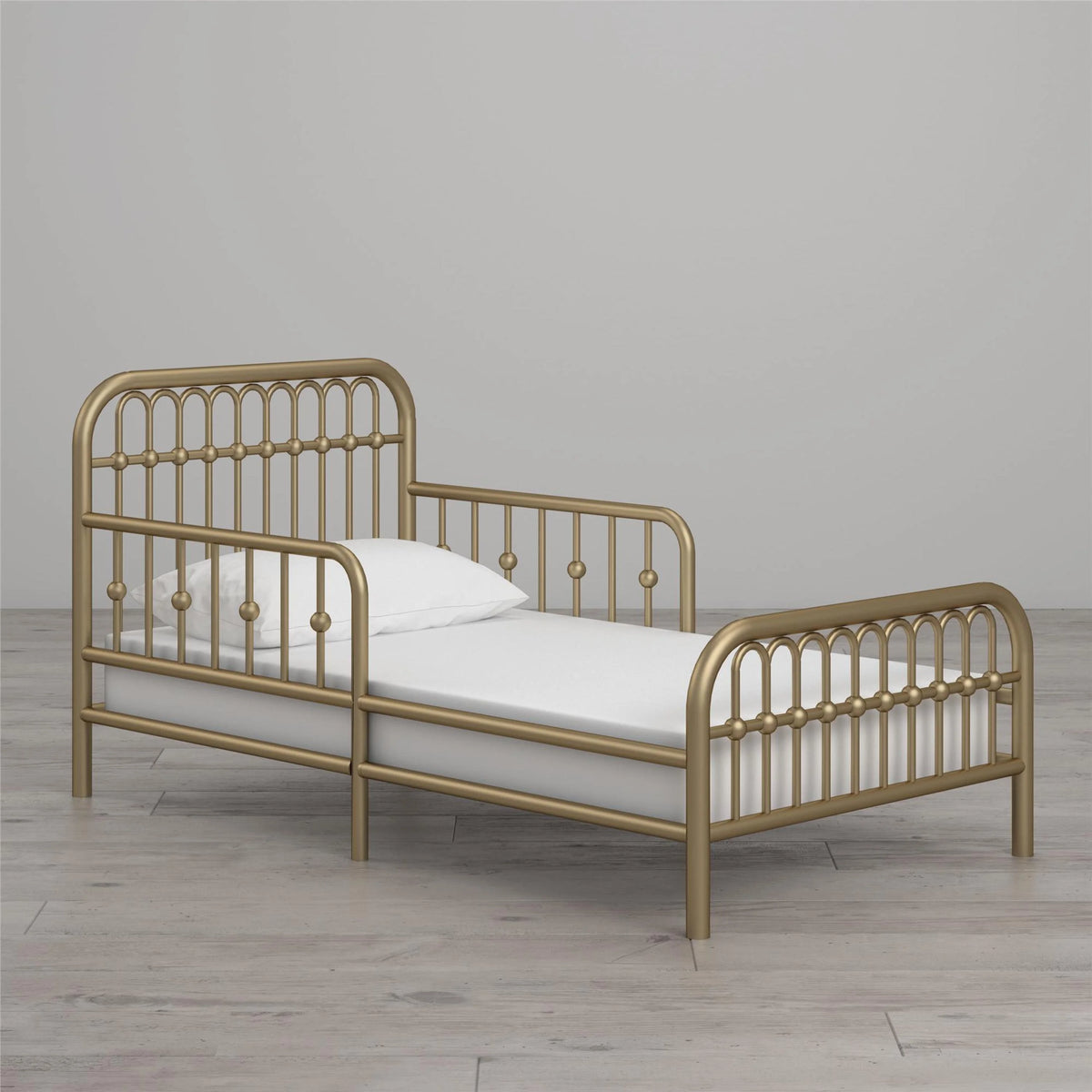Little Seeds Monarch Hill Ivy Metal Toddler Bed, Gold