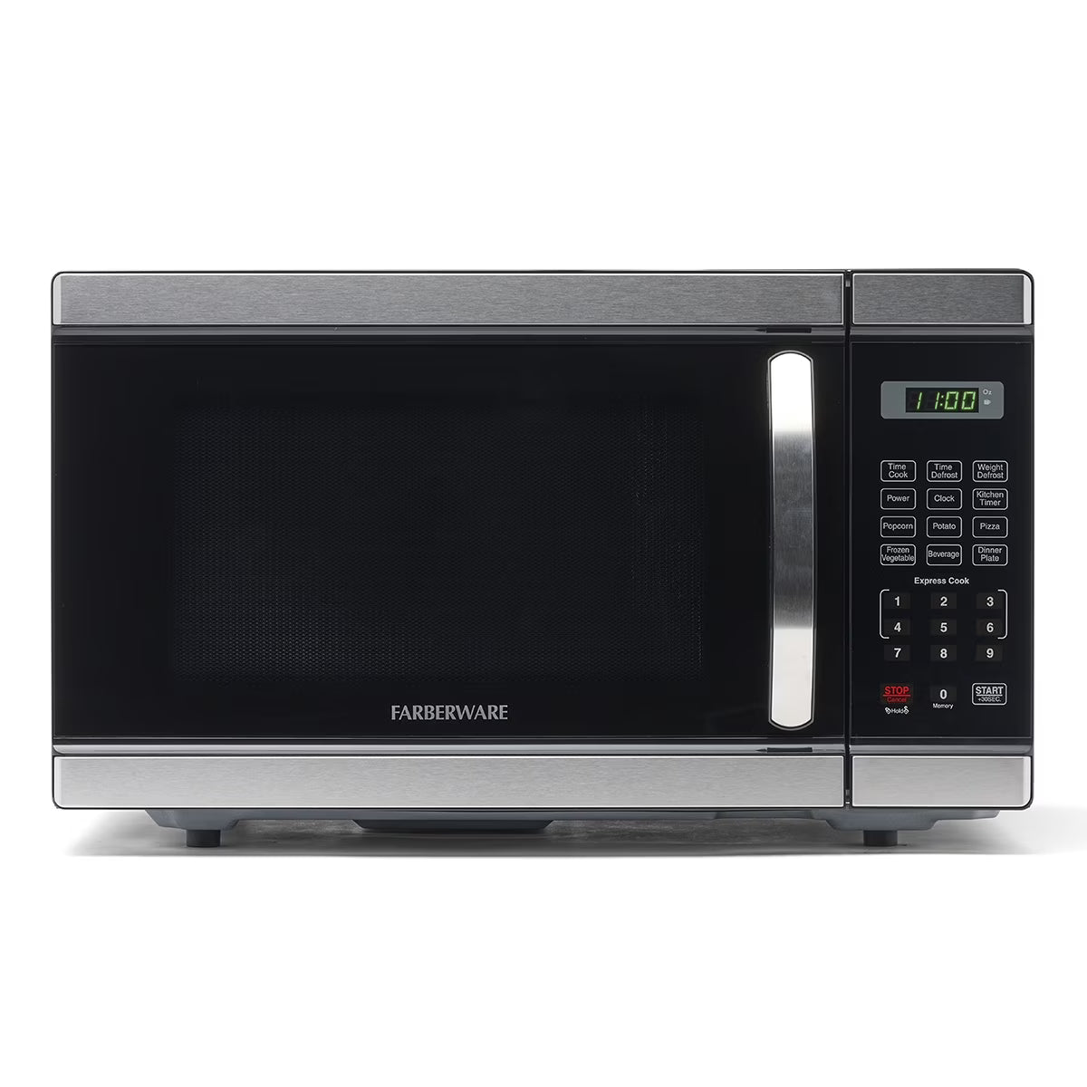 Farberware Countertop Microwave Oven with LED Lighting & Child Lock, 0.7 Cu Ft Black