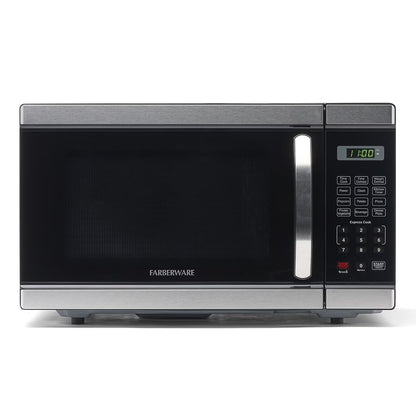 Farberware Countertop Microwave Oven with LED Lighting & Child Lock, 0.7 Cu Ft Black