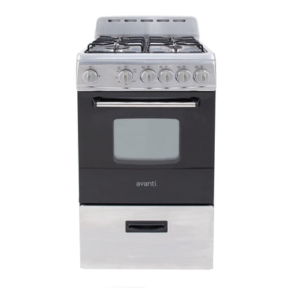 Avanti 20" Compact Gas Range Oven, in Stainless Steel (GR2013CSS)