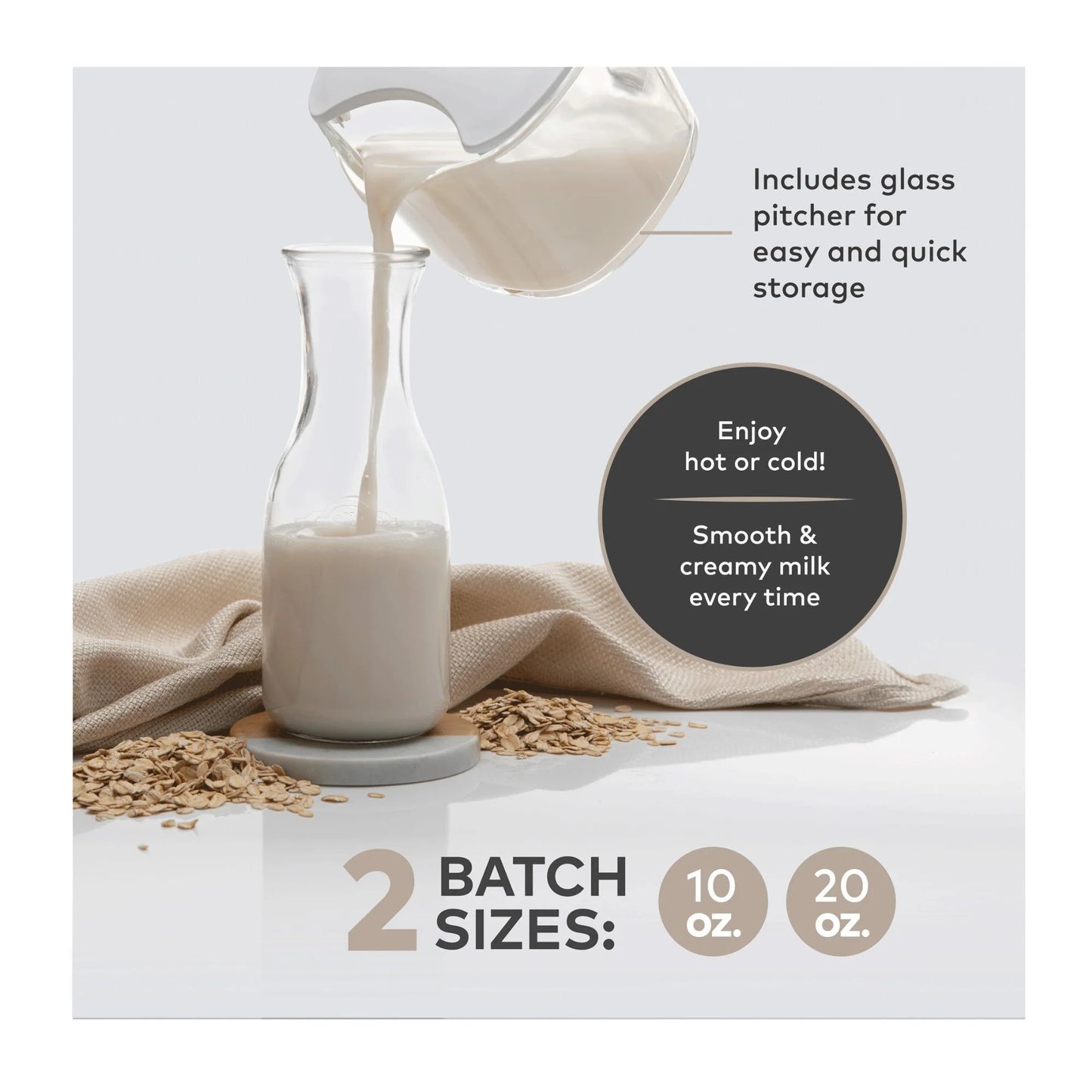 ChefWave Milkmade Non-Dairy Milk Maker with Handheld Milk Frother