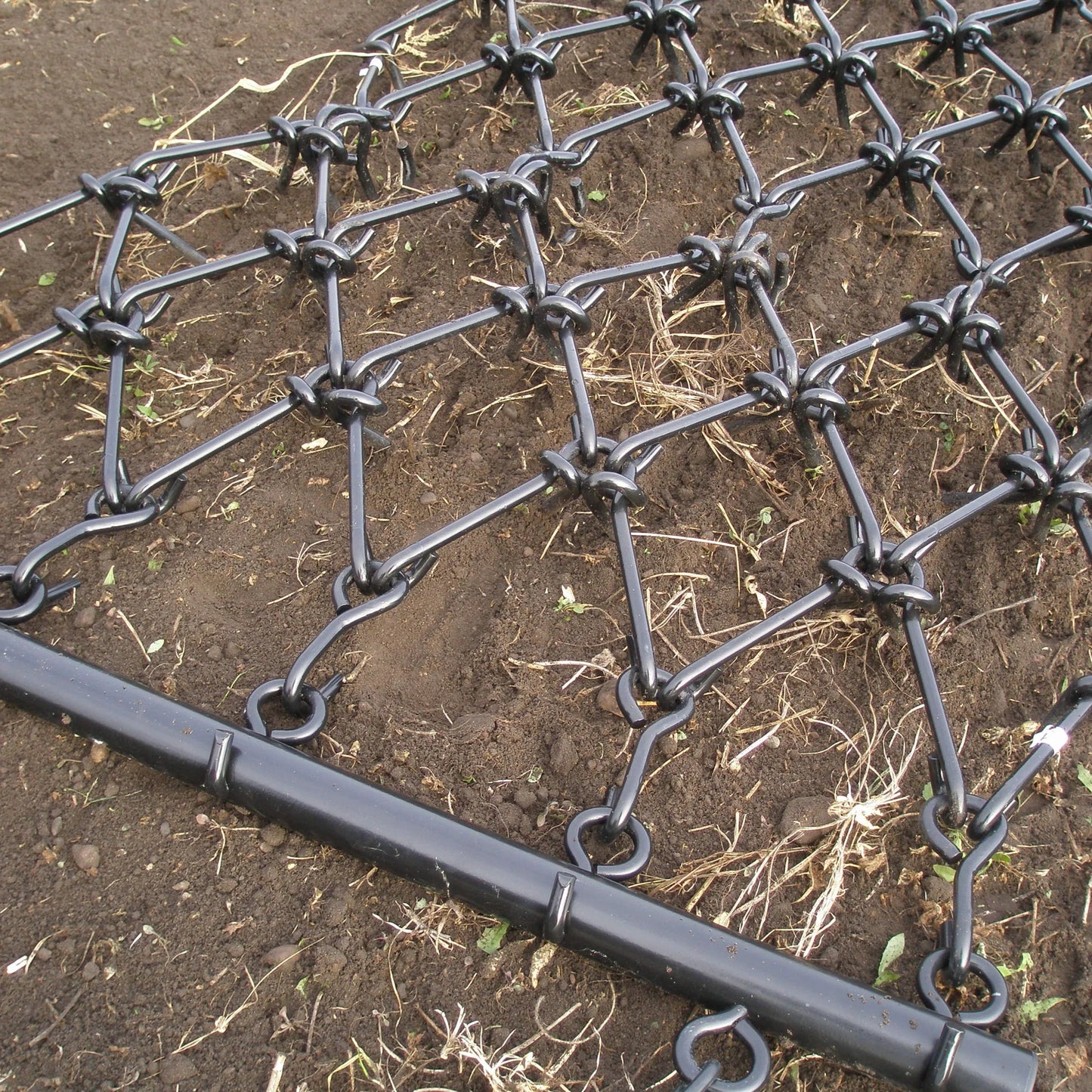 Field Tuff 4'x4' Steel Drag Rake Field Leveling Harrow with 1/2" Teeth
