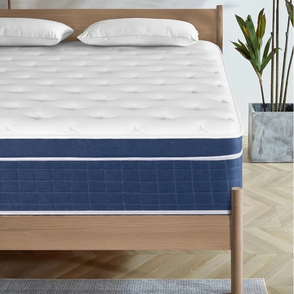 Full Size Mattress in a Box 14 Inch Memory Foam Hybrid Mattress with Pocketed Springs Medium Firm Support Motion Isolation Edge Support Night Trial
