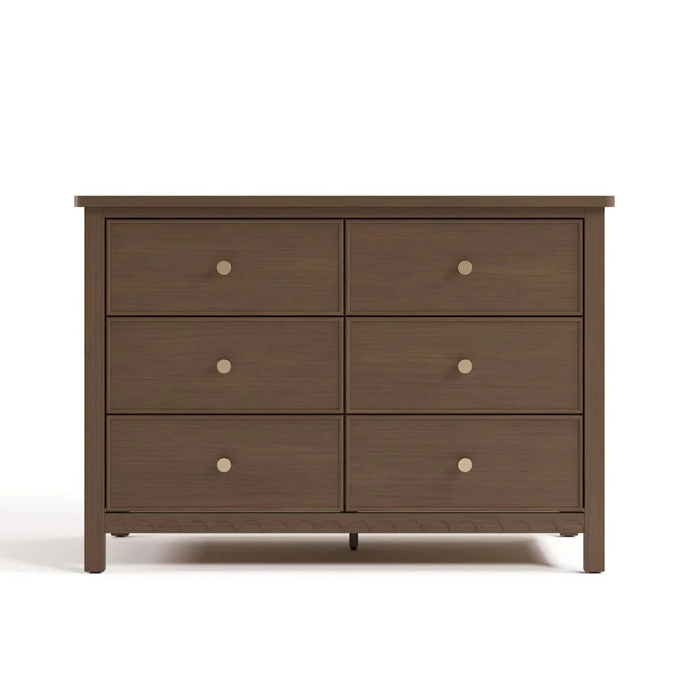 Graco Sasha 6 Drawer Nursery Double Dresser, Blush