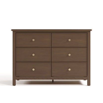 Graco Sasha 6 Drawer Nursery Double Dresser, Blush