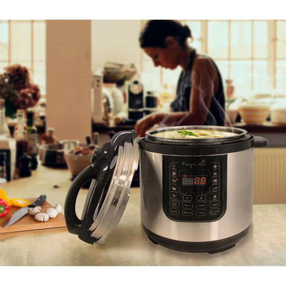 Megachef 8-Quart Digital Pressure Cooker, 15" x 15"
