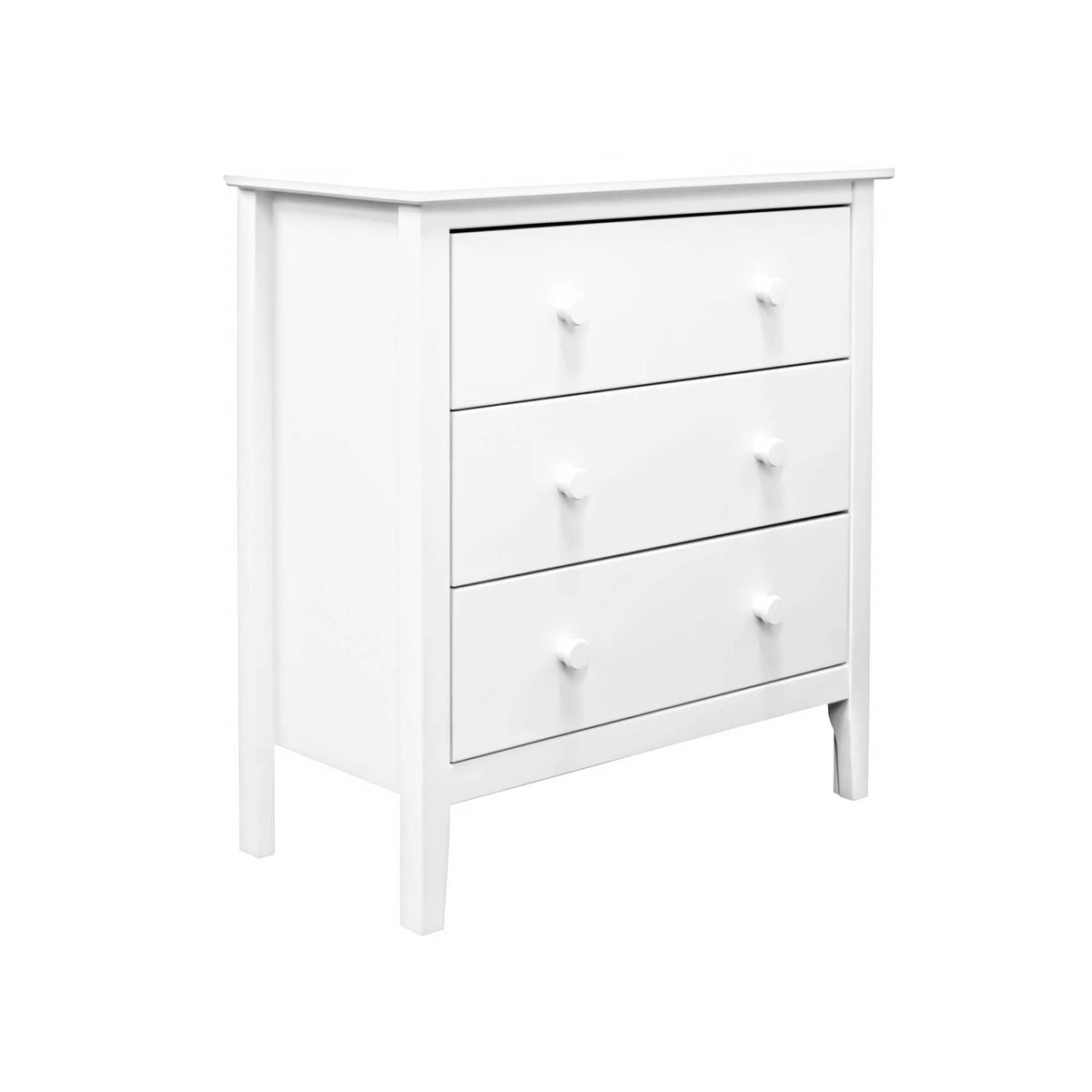 Adeptus Solid Wood Easy Pieces 4 Drawer Chest of Drawers - White