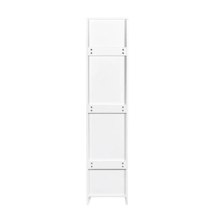 Stackable Wall Cabinet,Hanging Wall Mount Storage Cabinet with Adjustable Shelves and Doors,Sideboard Buffet Cupboard,Console Table,White Wood Finish,11.81 "D x 31.50"W x 29.92 "H