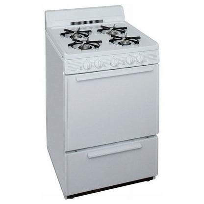 Premier SCK100OP - 24 Inch Freestanding All Gas Range with Open 3 cu. ft. Total Oven Capacity in White