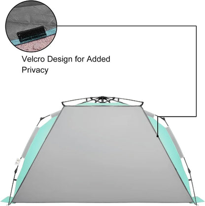 Large Pop Up Beach Tent Sun Shelter for 5-6 Person Portable Sun Shade Instant Tent