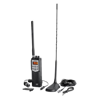 Uniden Pro Series 40-Channel Handheld CB Radio with Magnet-Mount Antenna, Black, PRO501TKPT