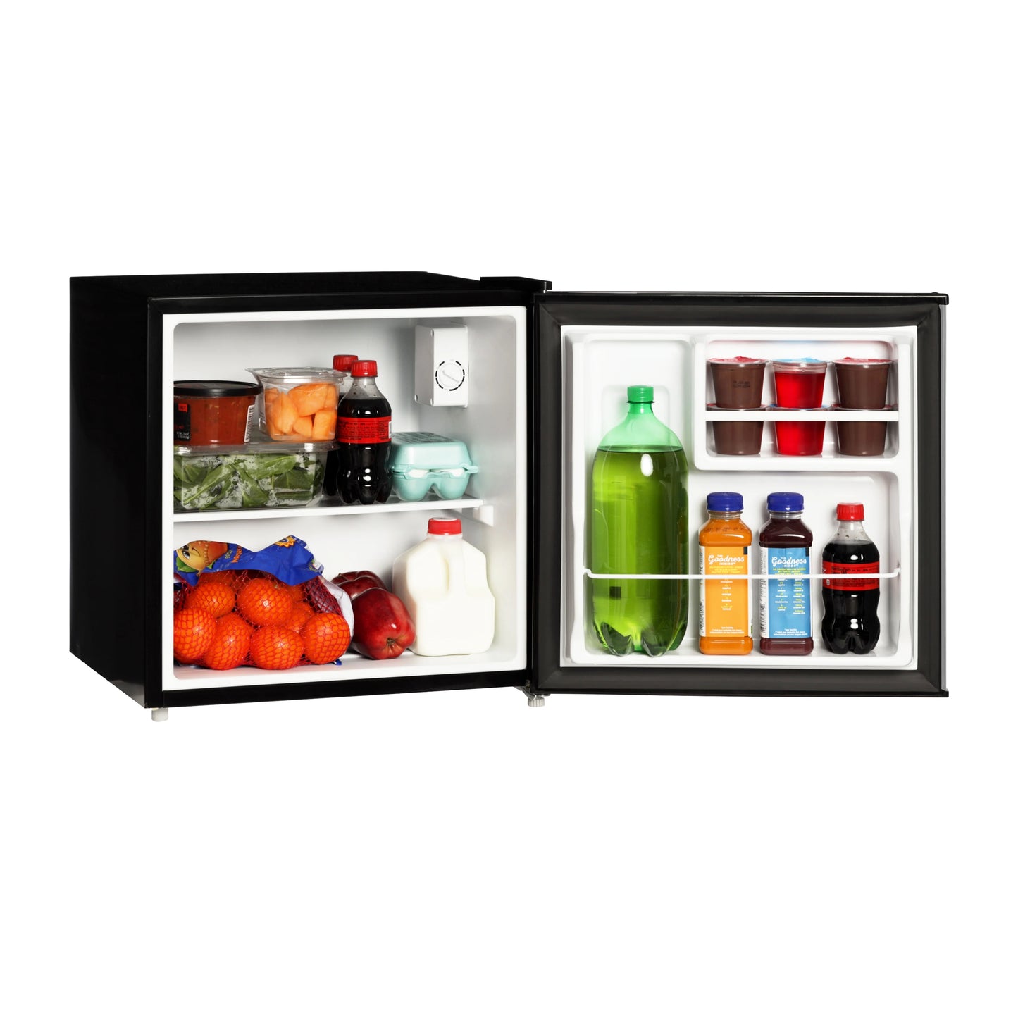 Mainstays 1.7 Cu. ft. Single Door Mini Refrigerator, Stainless Steel Look