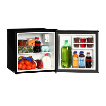 Mainstays 1.7 Cu. ft. Single Door Mini Refrigerator, Stainless Steel Look