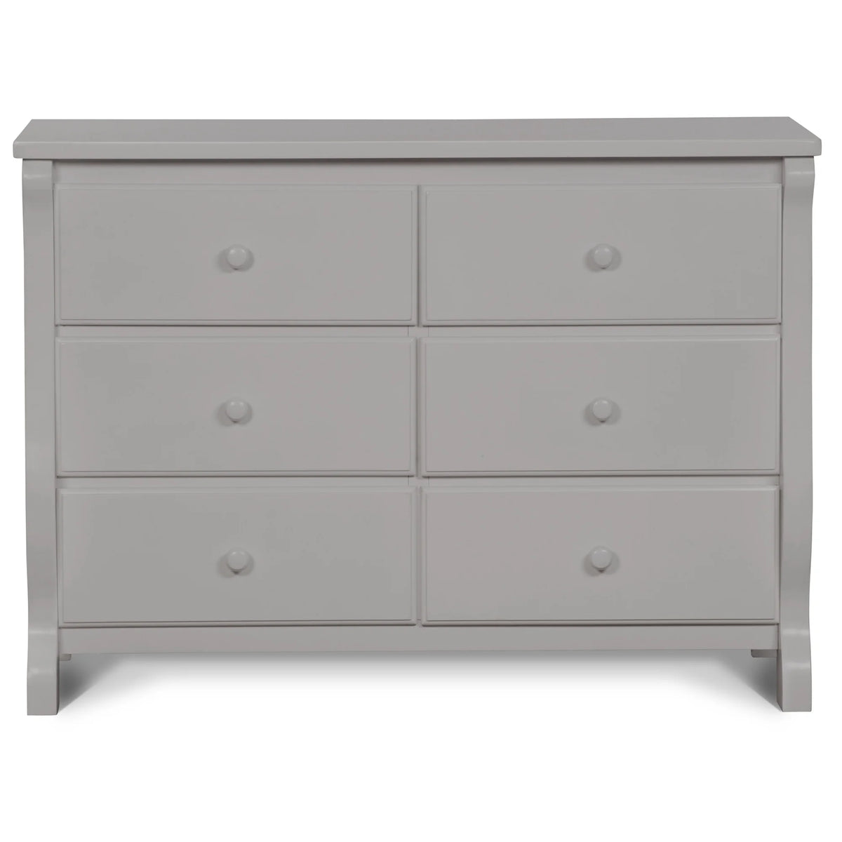 Delta Children Universal 6 Drawer Dresser with Interlocking Drawers - Greenguard Gold Certified, Grey
