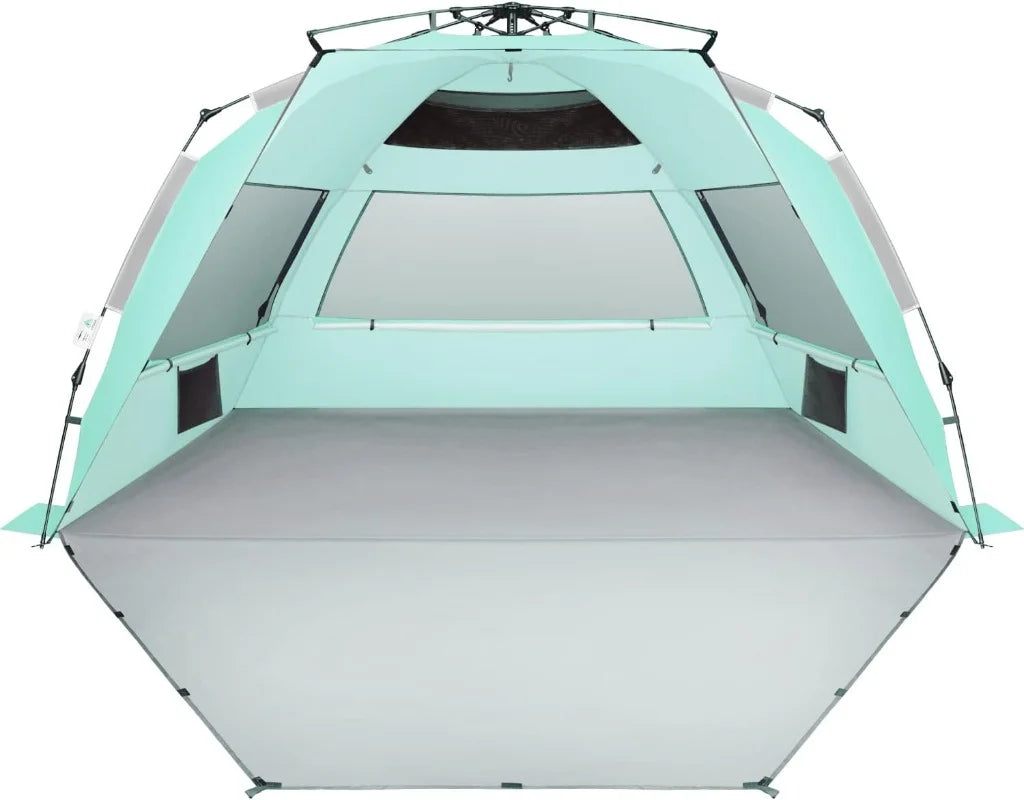 Large Pop Up Beach Tent Sun Shelter for 5-6 Person Portable Sun Shade Instant Tent