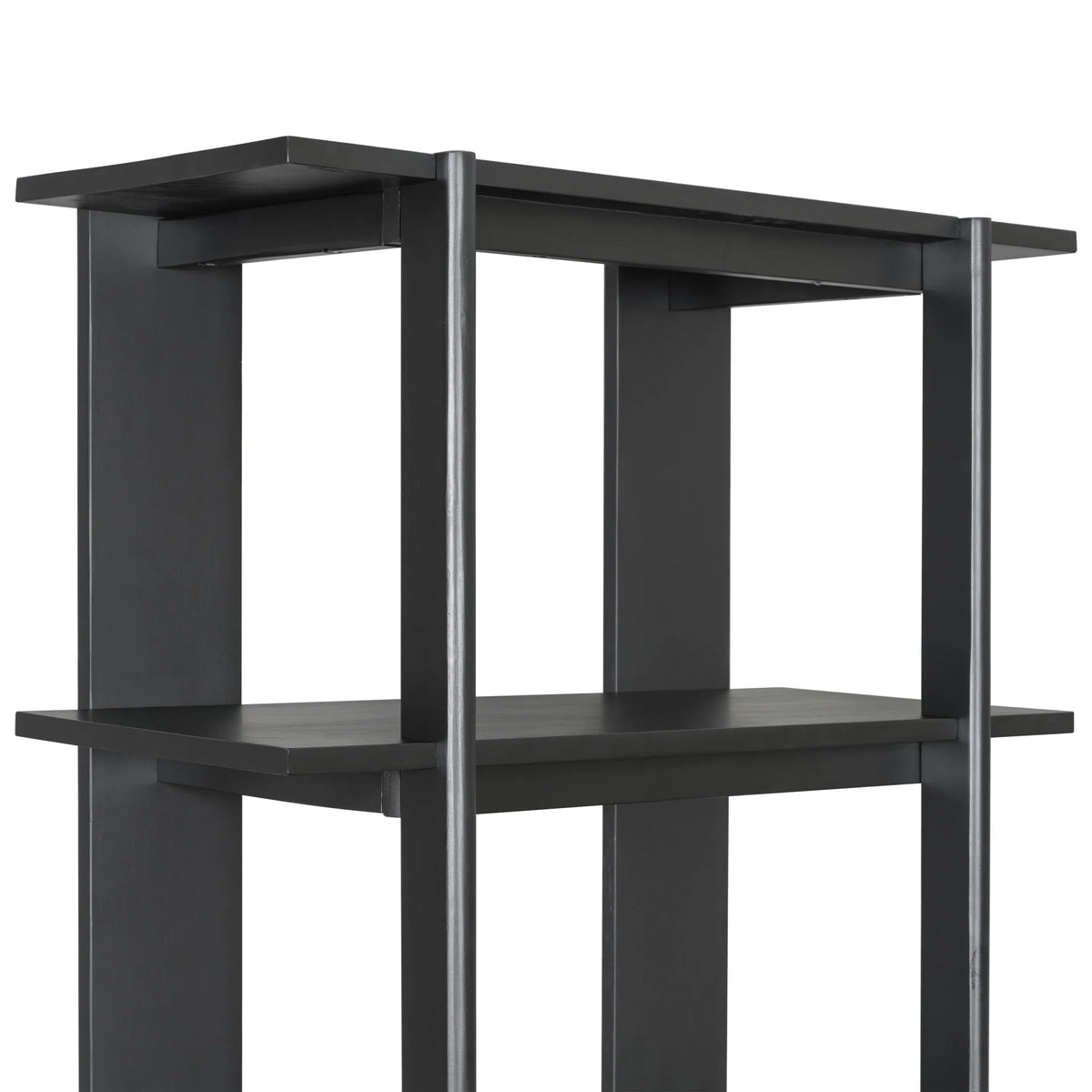 Christopher Knight Home 4-Tier Open Bookcase, 70.2" Solid Acacia Wood Modern Display Bookshelf, Ebonized Finish