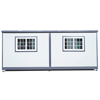 Portable Mobile Expandable Prefab House 15 x 20ft,Exquisitely Designed Modern Villa Prefab House for Live,Work