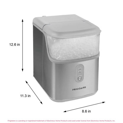 Frigidaire, 33 Lbs. Nugget Ice Maker, Black Stainless Steel, EFIC228