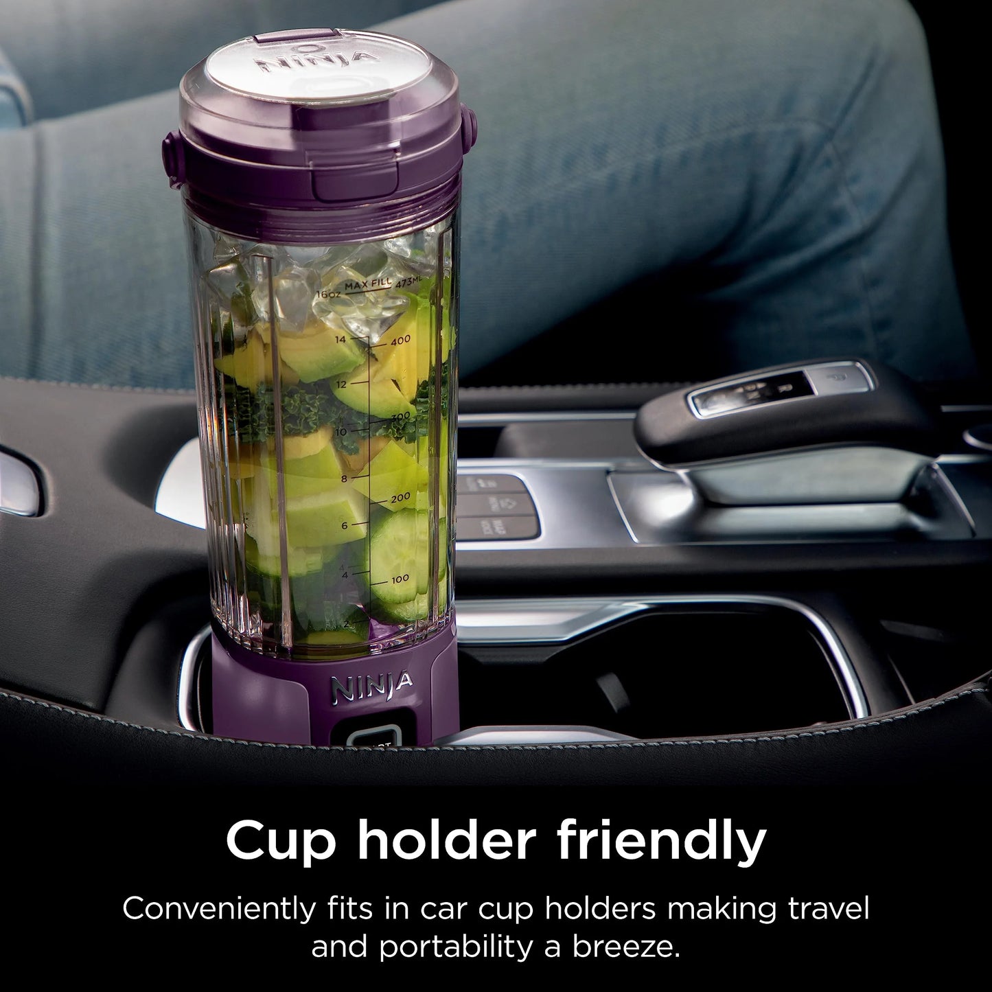 Ninja Blast Portable Blender, Cordless, 18oz. Vessel, Personal Blender for Shakes & Smoothies, BPA Free, Leakproof Lid & Sip Spout, USB-C Rechargeable, Dishwasher Safe Parts, Metallic Purple,