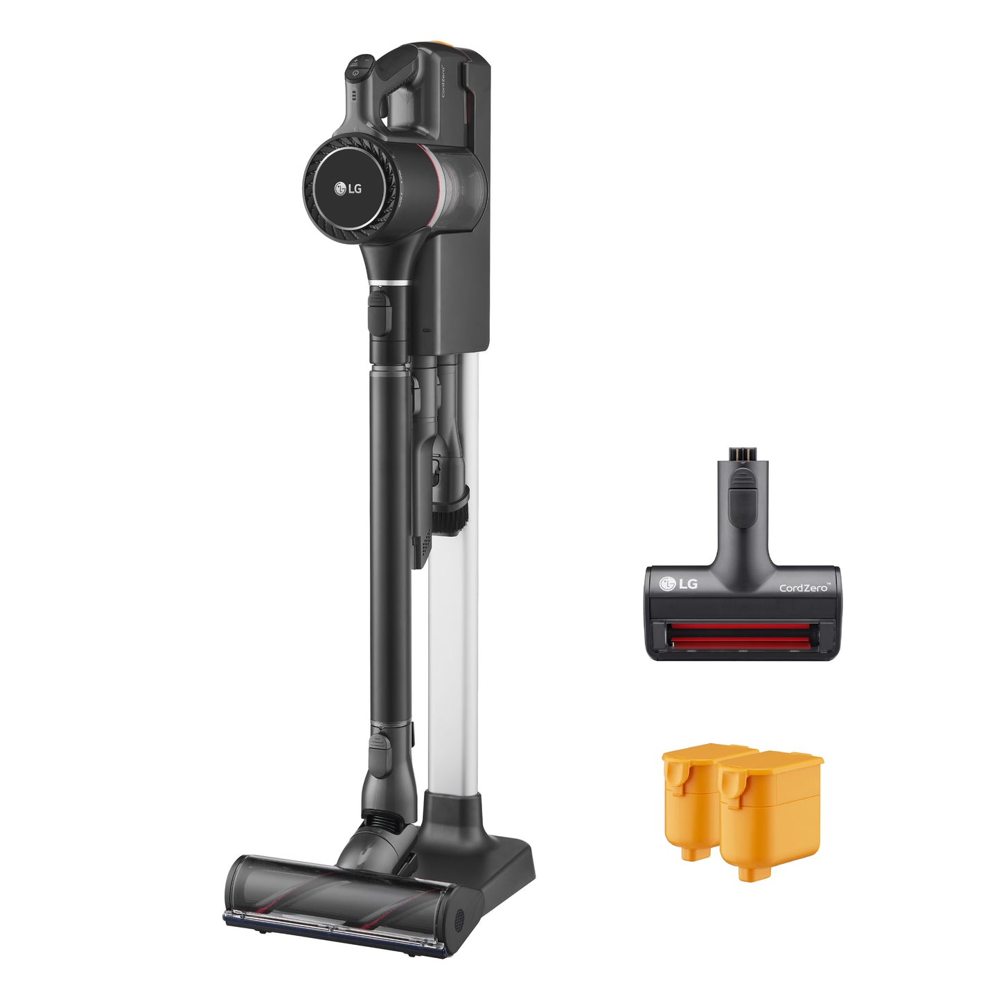 LG Cord Zero A9 Cordless Stick Vacuum Cleaner - A916BM (Refurbished / Restored), Lightweight, Powerful Suction, Pet Hair, Hard Floor, Carpet, HEPA Filter, Self-Cleaning Brushroll, LED Headlights