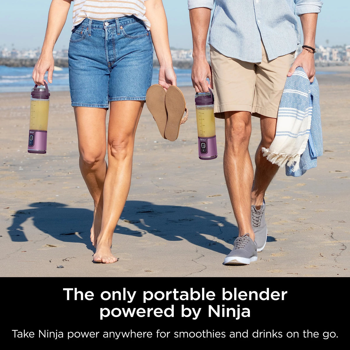 Ninja Blast Portable Blender, Cordless, 18oz. Vessel, Personal Blender for Shakes & Smoothies, BPA Free, Leakproof Lid & Sip Spout, USB-C Rechargeable, Dishwasher Safe Parts, Metallic Purple,