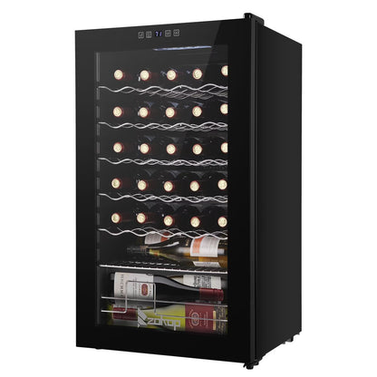 Ktaxon 18 Bottle Compressor Wine Cooler Freestanding Wine Fridge, Fast Cooling, Low Noise