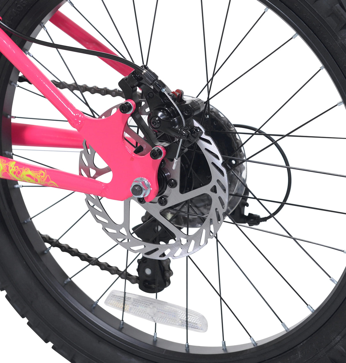 20" Ozark Trail Vibe Mountain Bike, 7 Speed, Fits Rider 3'11"-4'4", Pink, Child/Tween/Teen, Unisex