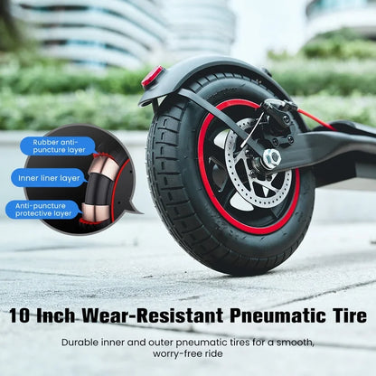 iScooter Electric Scooter Adult, 350W Motor, 21 Miles Long Range, 19 mph & 8.5" Pneumatic tire Folding Commuter Electric Scooter for Adults & Teens, Superior Performance Smart App & Dual Braking