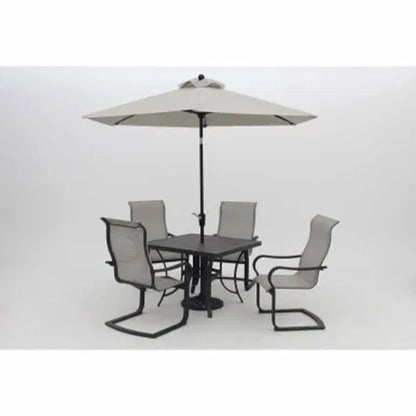 Four Seasons Courtyard Palermo Market Patio Umbrella with Push Button Tilt