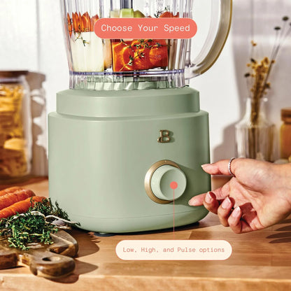 Beautiful 10-Cup Food Processor with Accessories, White Icing by Drew Barrymore